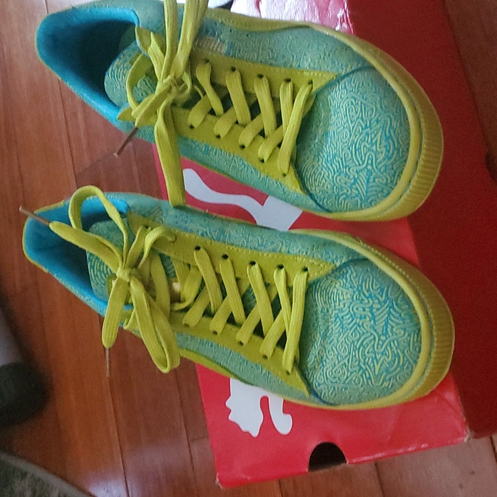 Puma X Solange Suede Classic Lines Sulphur Spring/Blue Atoll Sneakers 35801702 S